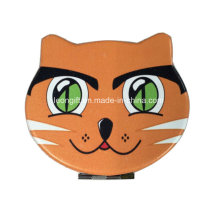 Wholesale Promotional Cat Leather Cosmetic Mirror